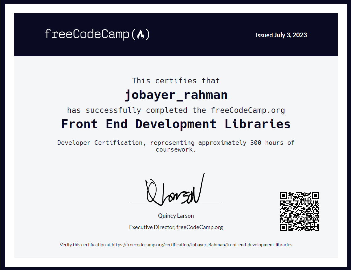 certificate